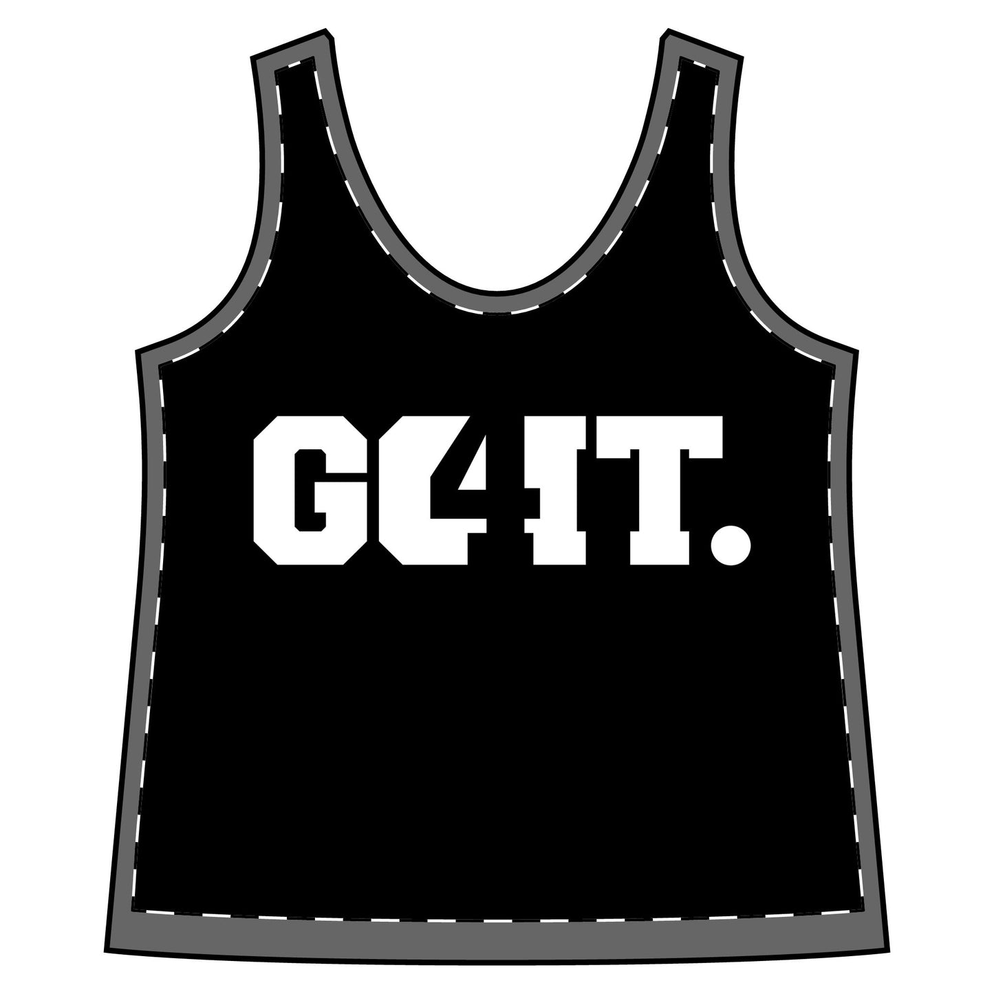 GO4IT Motivational Women's Sporty Racerback Tank