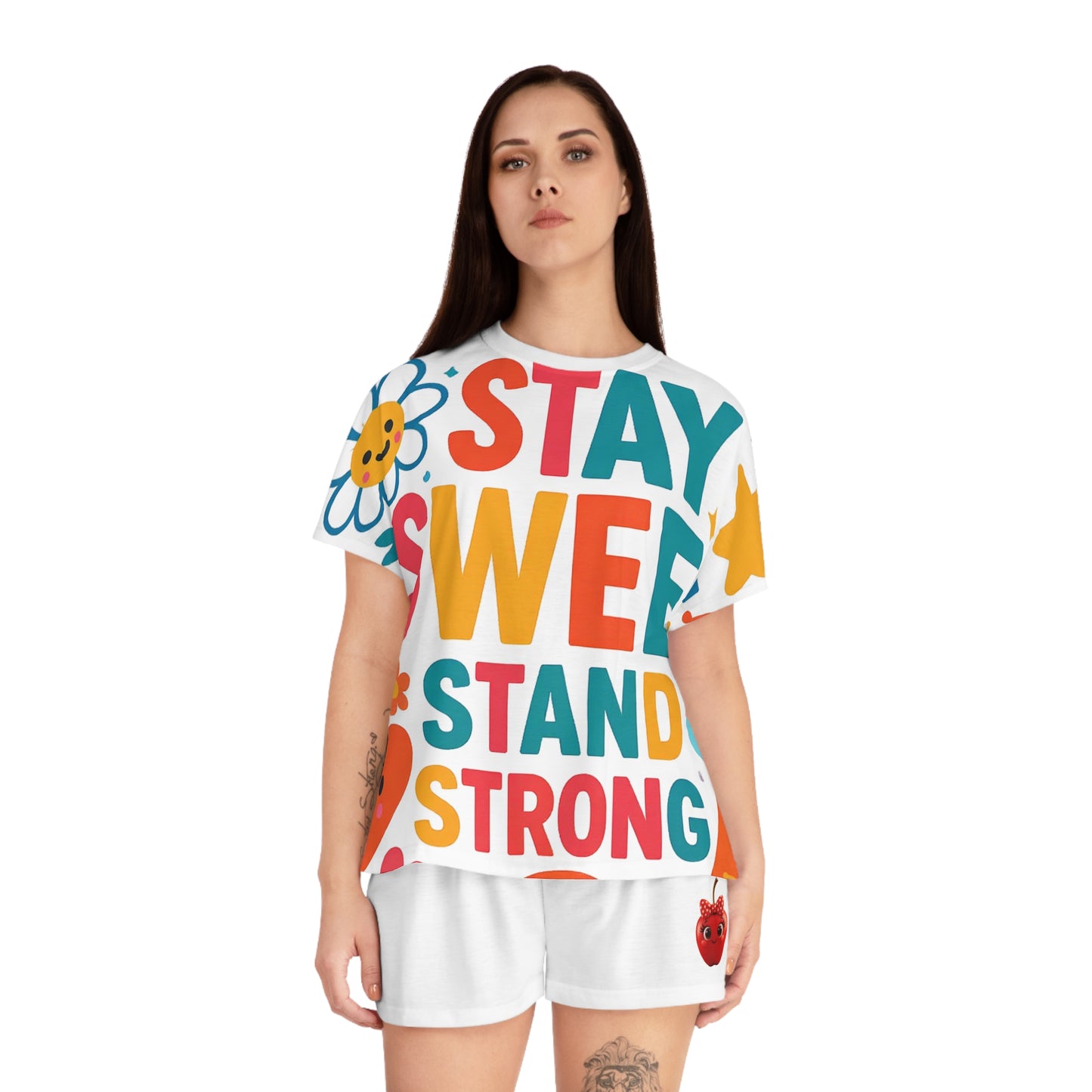 Stay Sweet Stand Strong Women Pajama Set