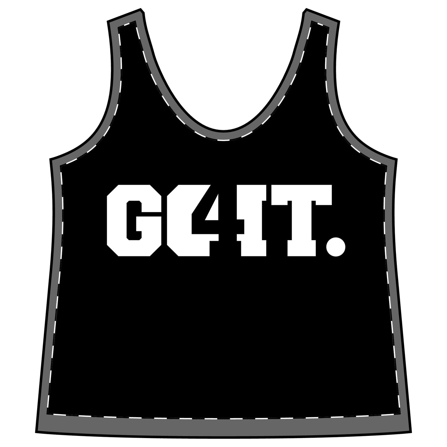 GO4IT Motivational Women's Sporty Racerback Tank