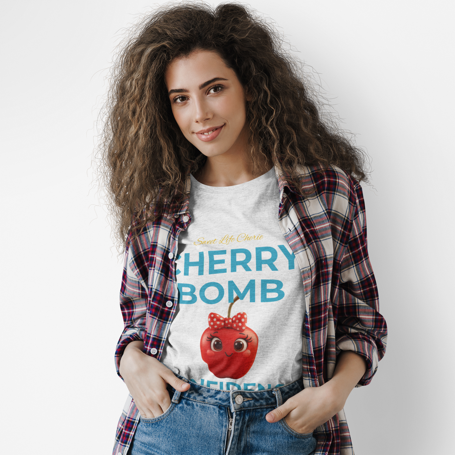 Cherry Bomb Confidence T-Shirt, Cute Graphic Tee, Inspirational Shirt, Unisex Fashion, Gift for Her