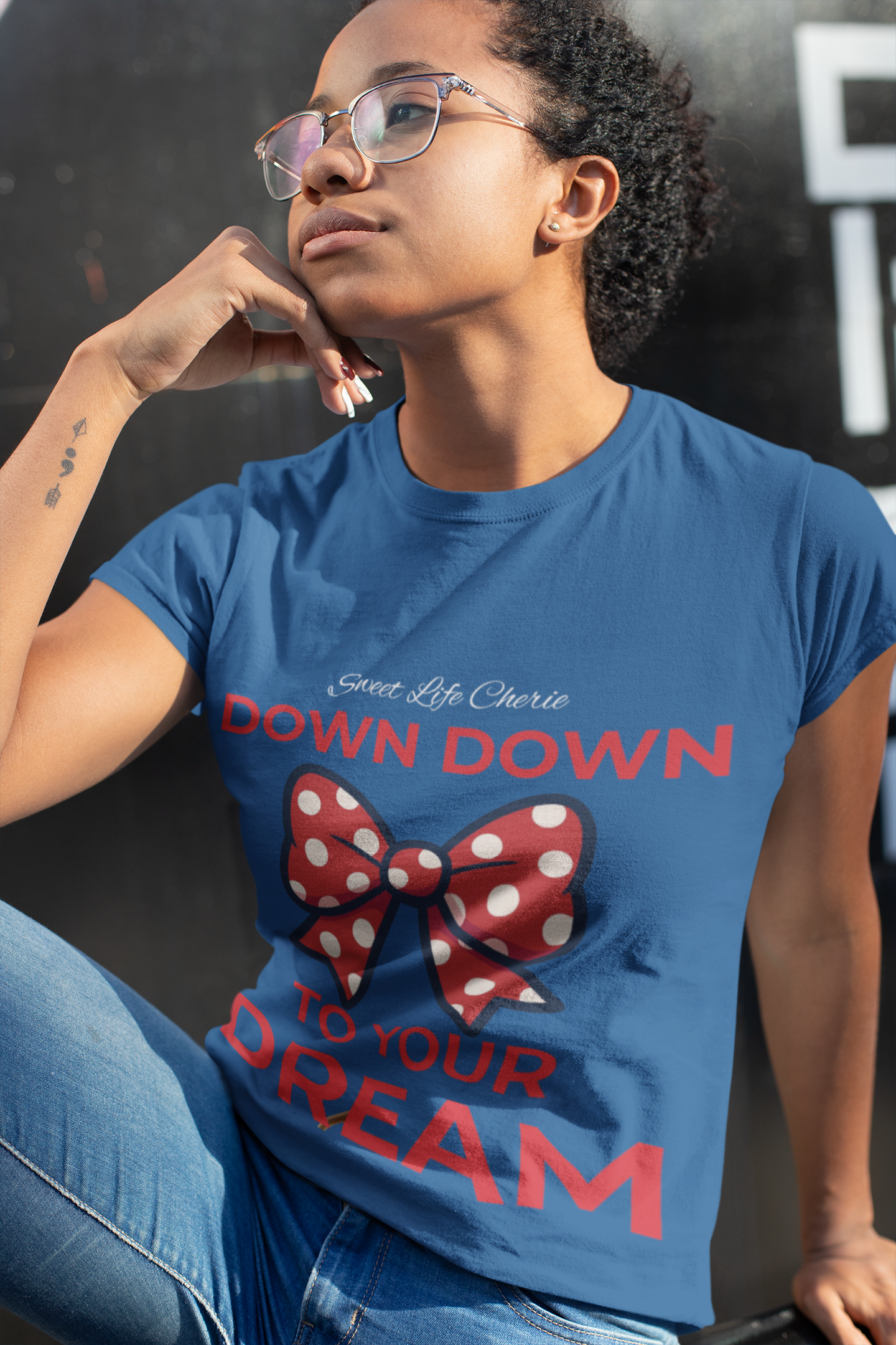 Sweet Like Cherie™ "Bow Down to Your Dreams" Tee
