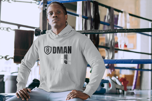 DMAN SIGNATURE GRAY  HOODIE